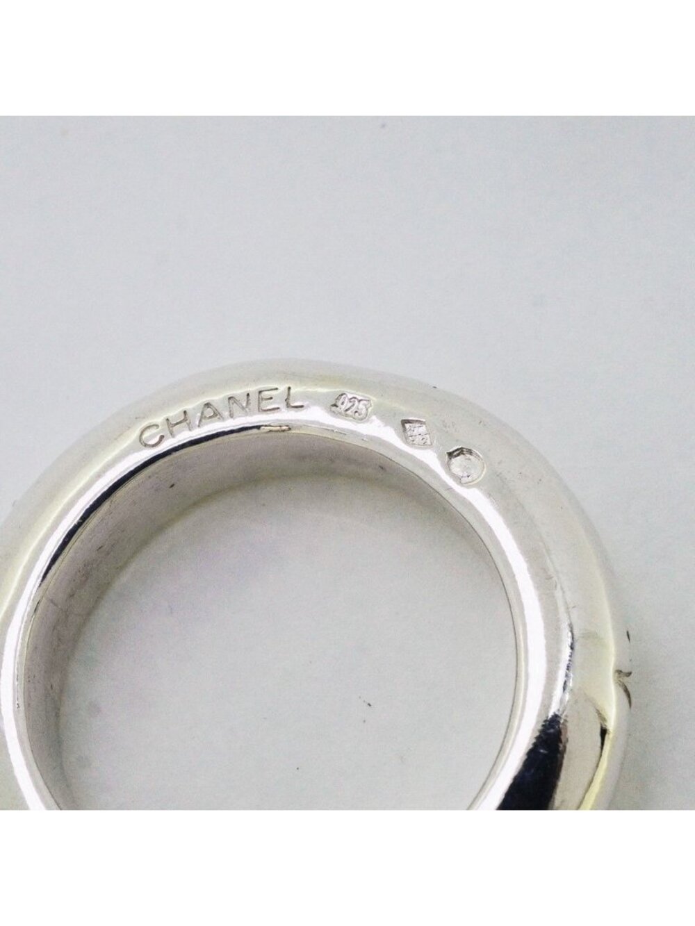 Chanel Ring Logo 925 Sterling Silver - Picture 6 of 9